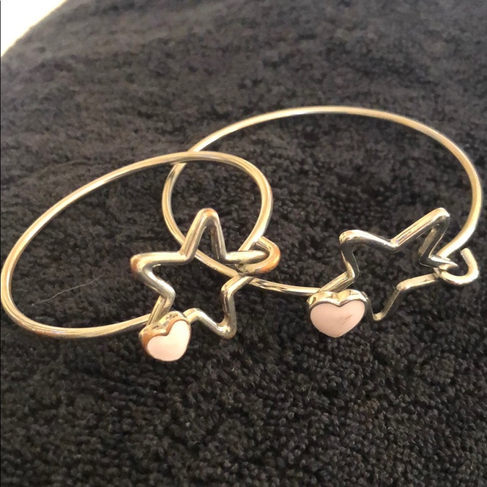 Mommy and daughter heart bracelets